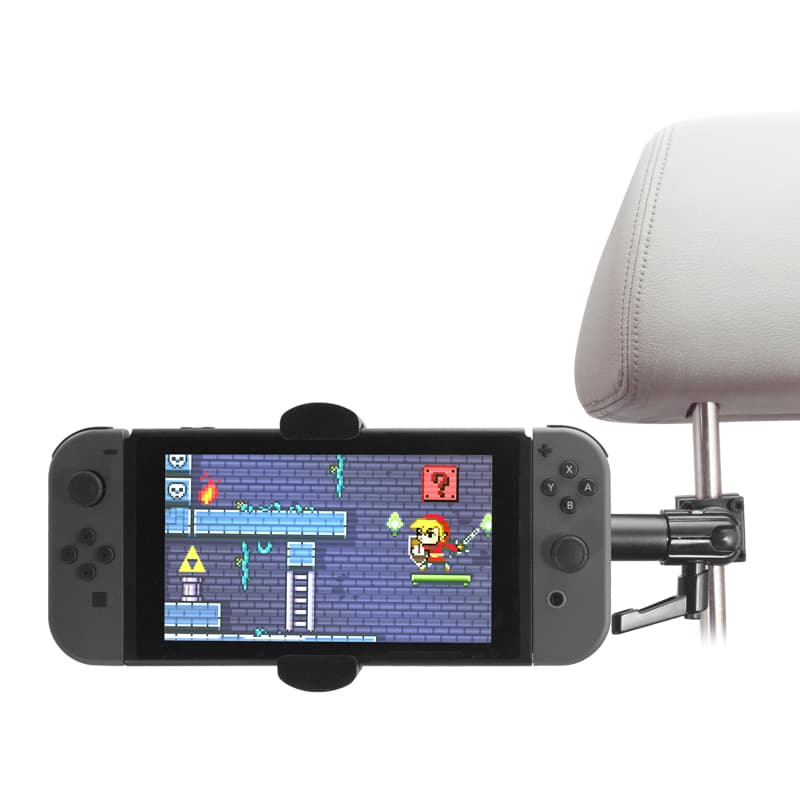 Arkon Headrest Mount with 10in Adjustable Arm and RoadVise Phone and 8in Tablet Holder