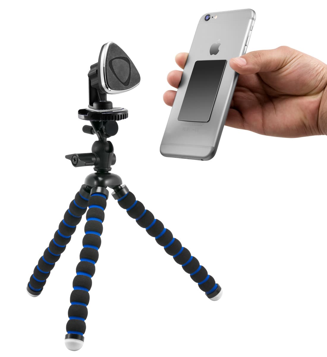 Arkon 11-inch Tripod Mount with Magnetic Phone Holder for Streaming Live Video