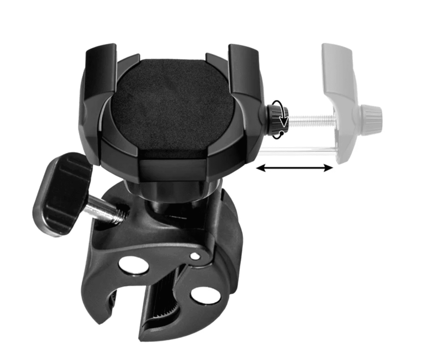 Arkon RoadVise® Ultra Phone and Tablet Clamp Post Mount for Handlebars and Posts