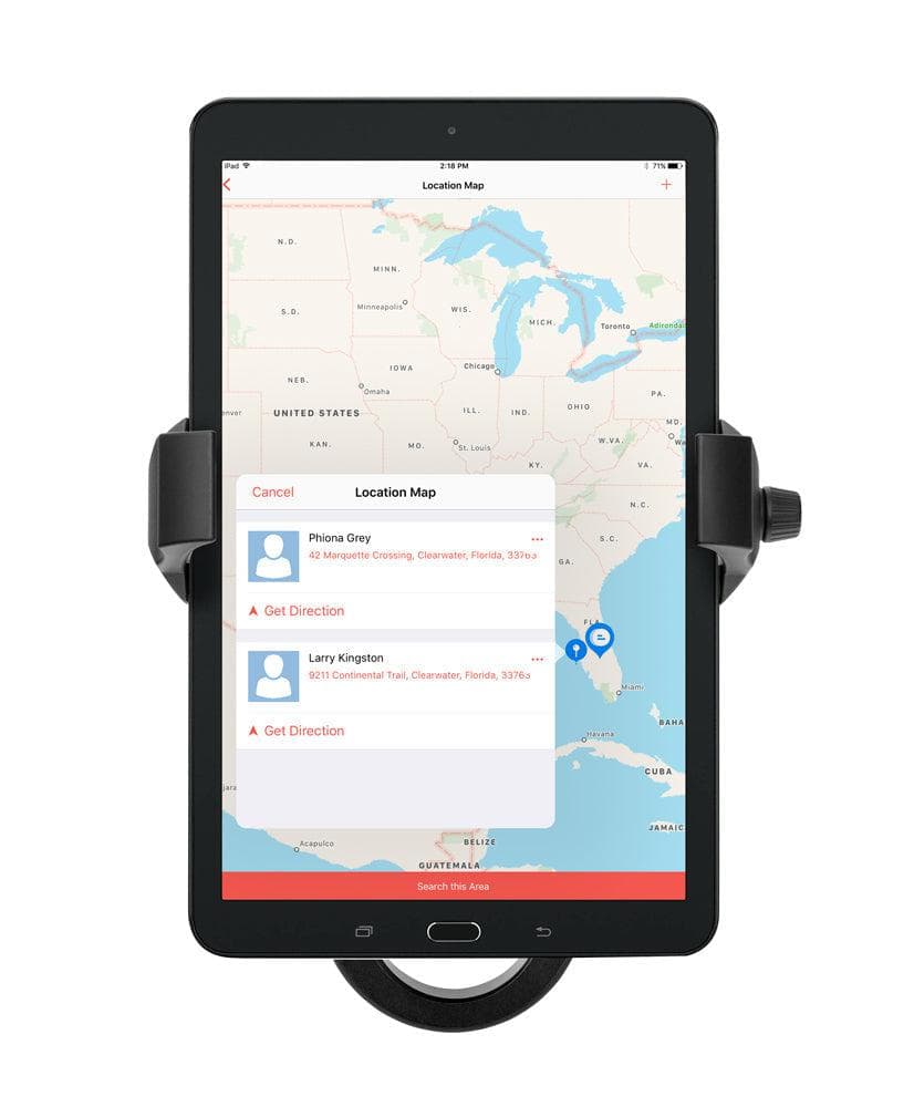 Arkon RoadVise® Ultra Premium Aluminum Motorcycle Handlebar Phone and Tablet Mount