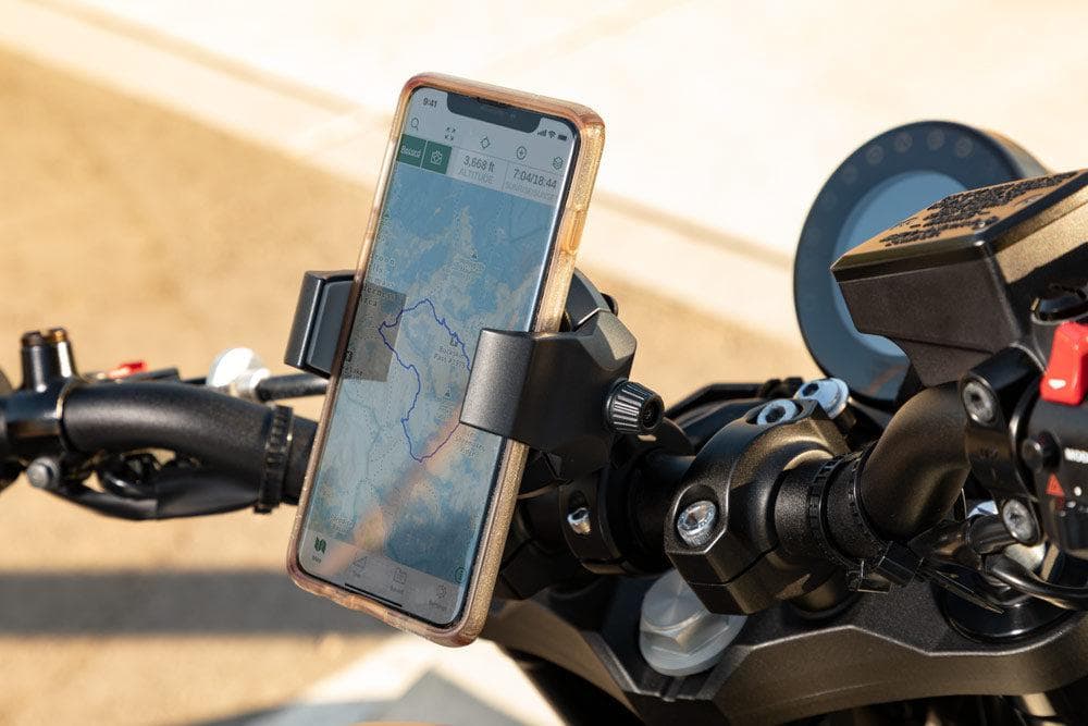 Arkon RoadVise® Ultra Premium Aluminum Motorcycle Handlebar Phone and Tablet Mount