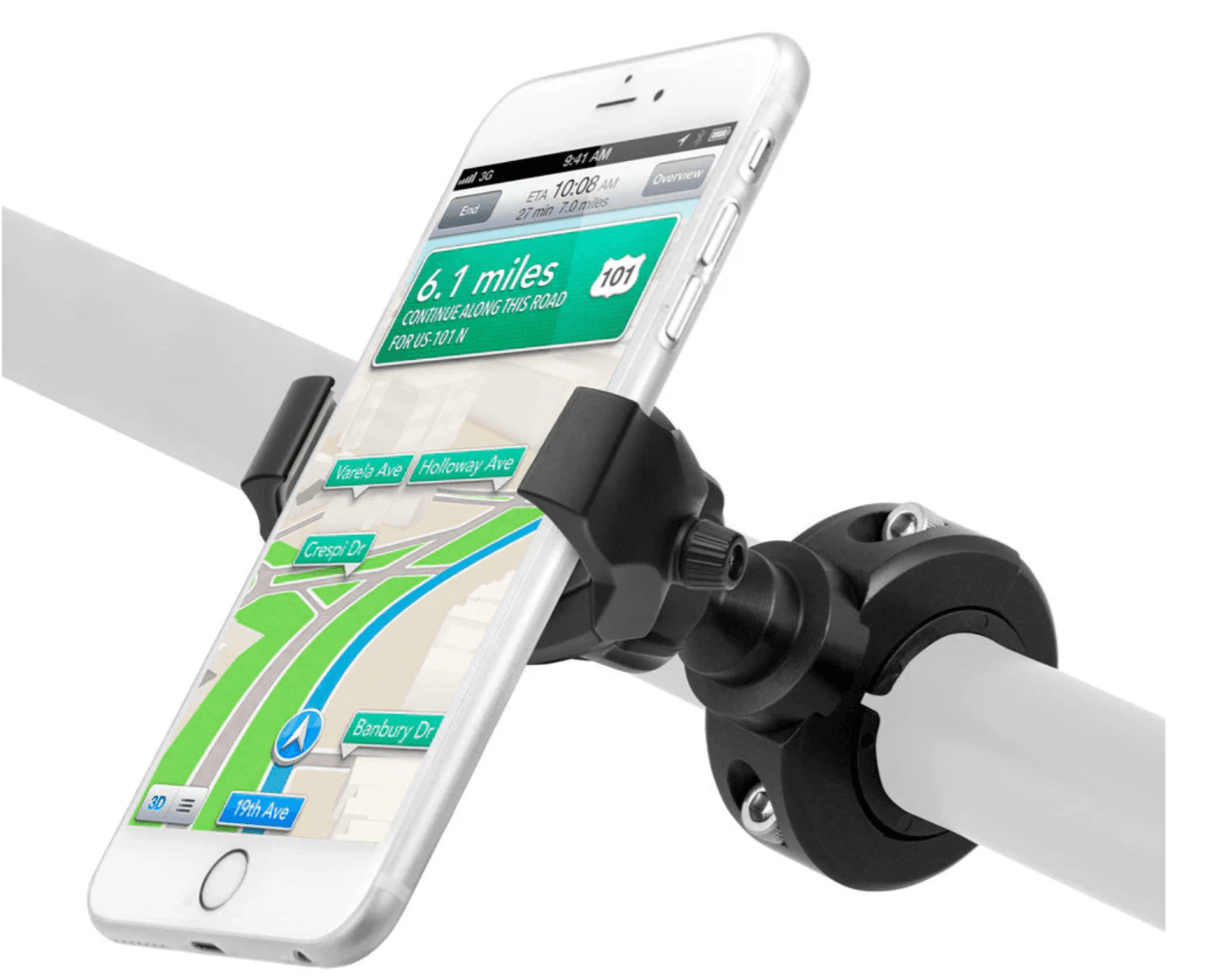 Arkon RoadVise® Ultra Premium Aluminum Motorcycle Handlebar Phone and Tablet Mount