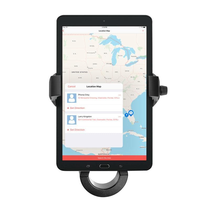 Arkon RoadVise® Ultra Premium Aluminum Motorcycle Handlebar Phone and Tablet Mount with Extension