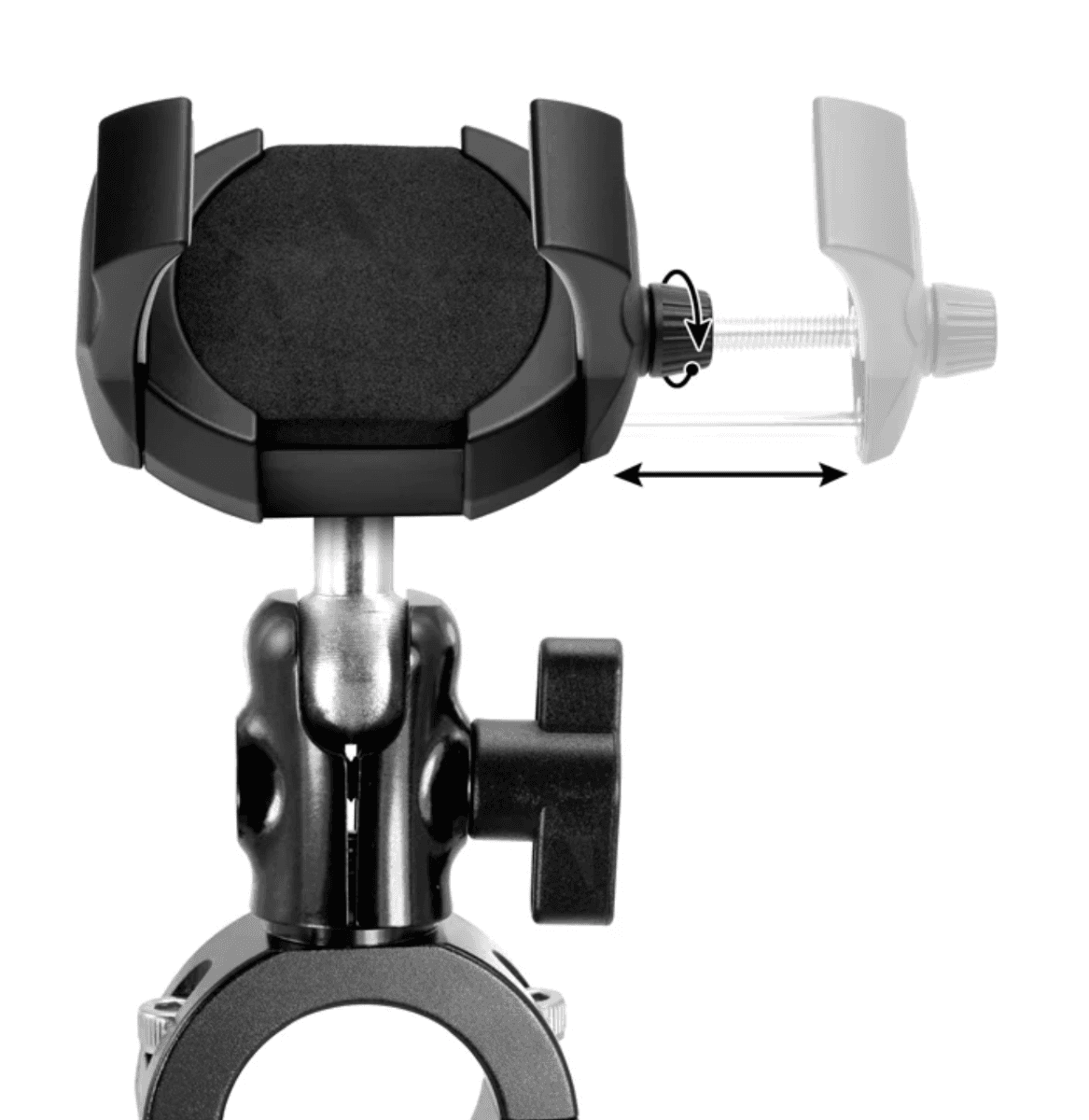 Arkon RoadVise® Ultra Premium Aluminum Motorcycle Handlebar Phone and Tablet Mount with Extension