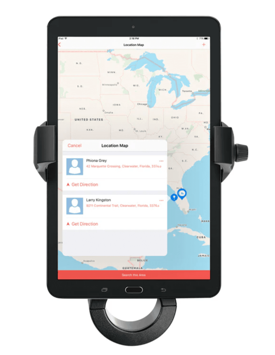 Arkon RoadVise® Ultra Premium Aluminum Motorcycle Handlebar Phone and Tablet Mount with Extension