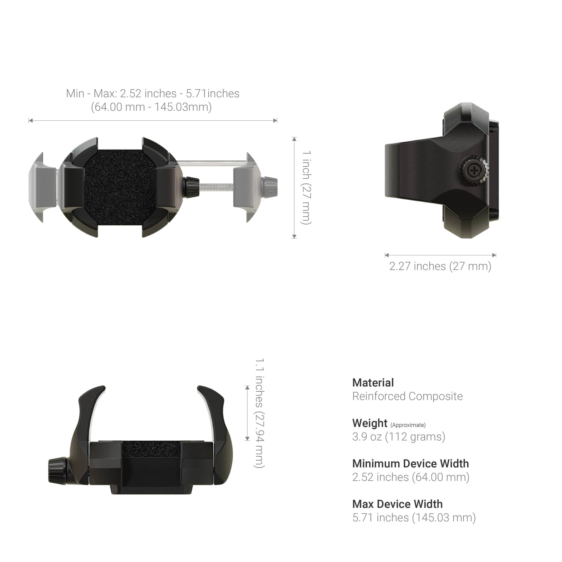 Arkon RoadVise® Ultra Holder with Windshield Mount - Image 13