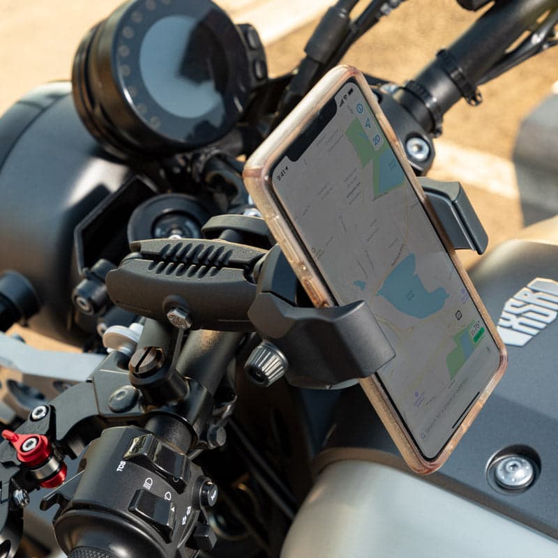Arkon RoadVise® Ultra Motorcycle Handlebar Mirror Pinch Bolt Stem Phone and Tablet Mount