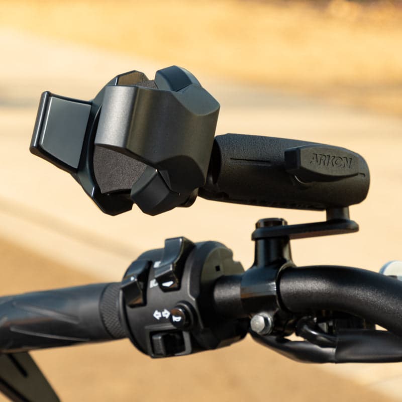 Arkon RoadVise® Ultra Motorcycle Handlebar Mirror Pinch Bolt Stem Phone and Tablet Mount