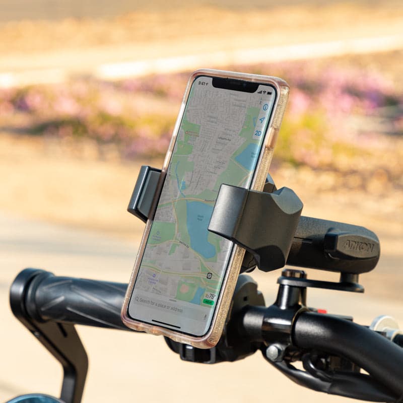 Arkon RoadVise® Ultra Motorcycle Handlebar Mirror Pinch Bolt Stem Phone and Tablet Mount
