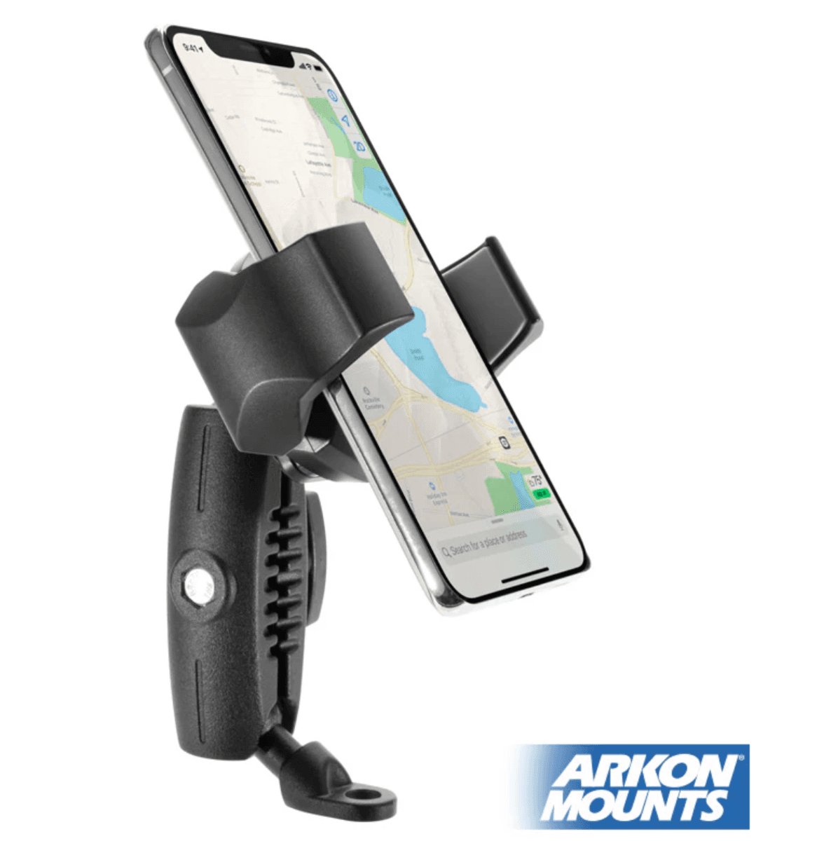 Arkon RoadVise® Ultra Motorcycle Handlebar Mirror Pinch Bolt Stem Phone and Tablet Mount