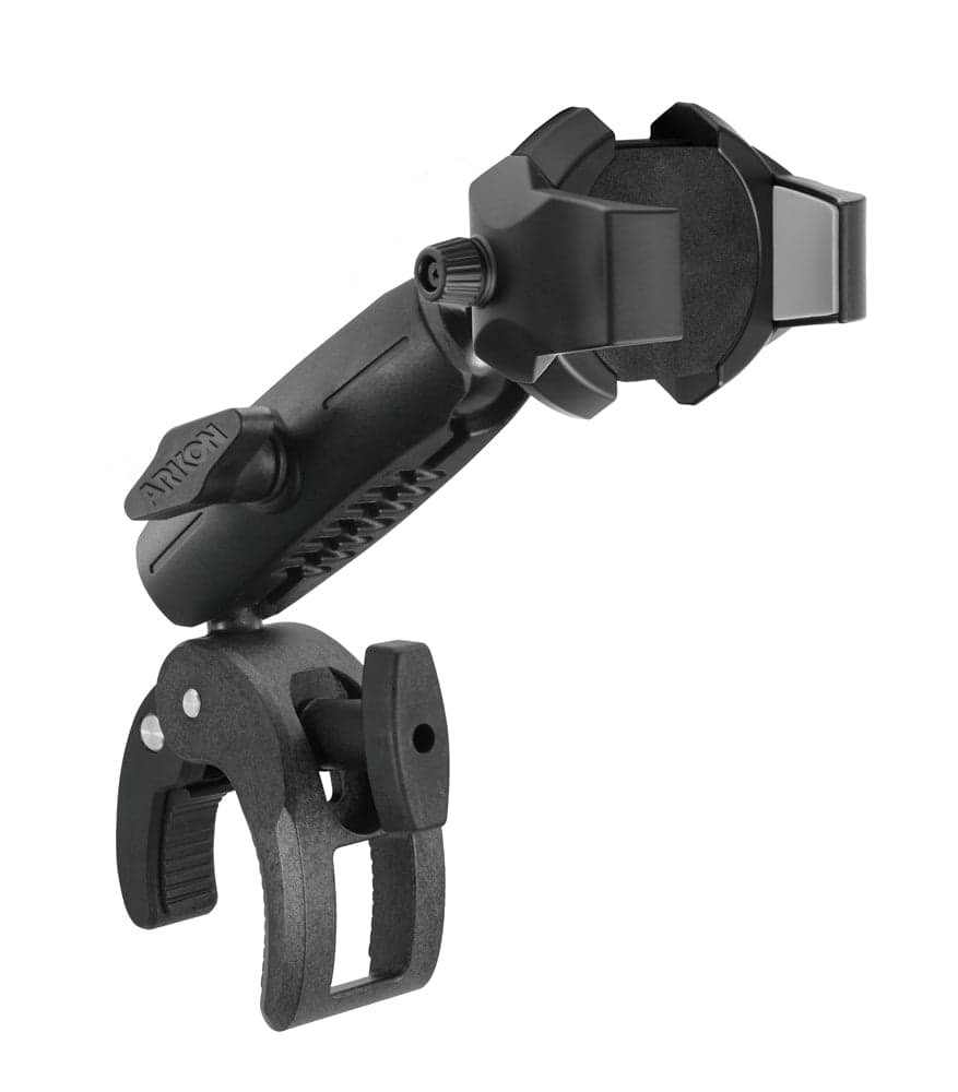 Arkon RoadVise® Ultra Clamp Phone and Tablet Mount with Security Knob and Two Shaft Arms