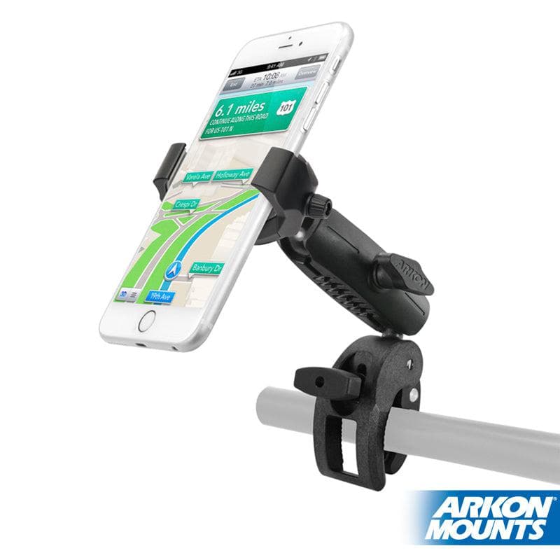 Arkon RoadVise® Ultra Clamp Phone and Tablet Mount with Security Knob and Two Shaft Arms