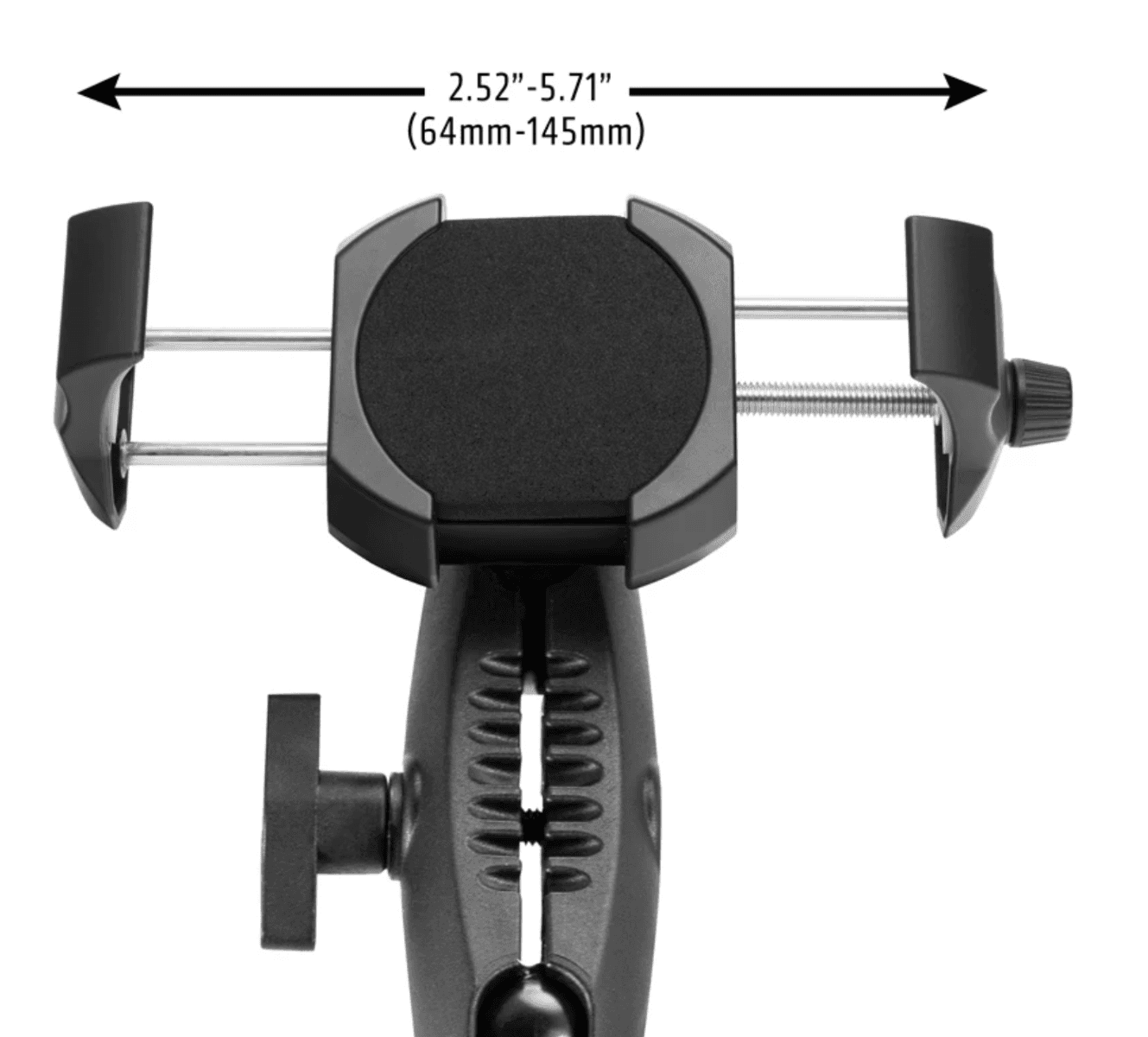 Arkon RoadVise® Ultra Clamp Phone and Tablet Mount with Security Knob and Two Shaft Arms