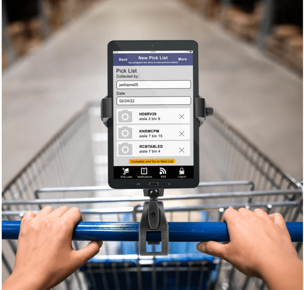 Arkon RoadVise® Ultra Clamp Phone and Tablet Mount with Security Knob and Two Shaft Arms
