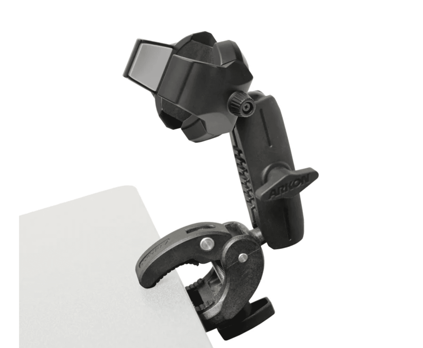 Arkon RoadVise® Ultra Clamp Phone and Tablet Mount with Security Knob and Two Shaft Arms