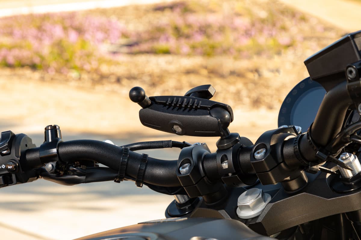 Arkon 25mm Robust Aluminum Motorcycle Handlebar Mount - 17mm Ball Compatible
