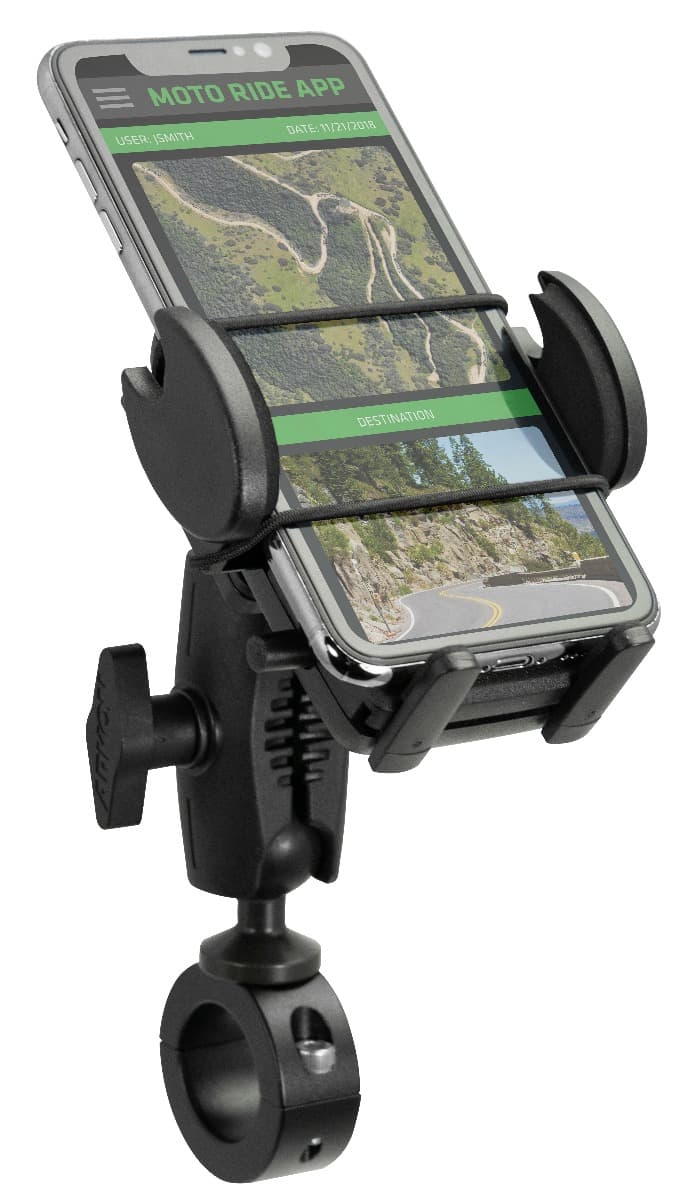Arkon Mega Grip 25mm Robust Aluminum Motorcycle Handlebar Smartphone Mount