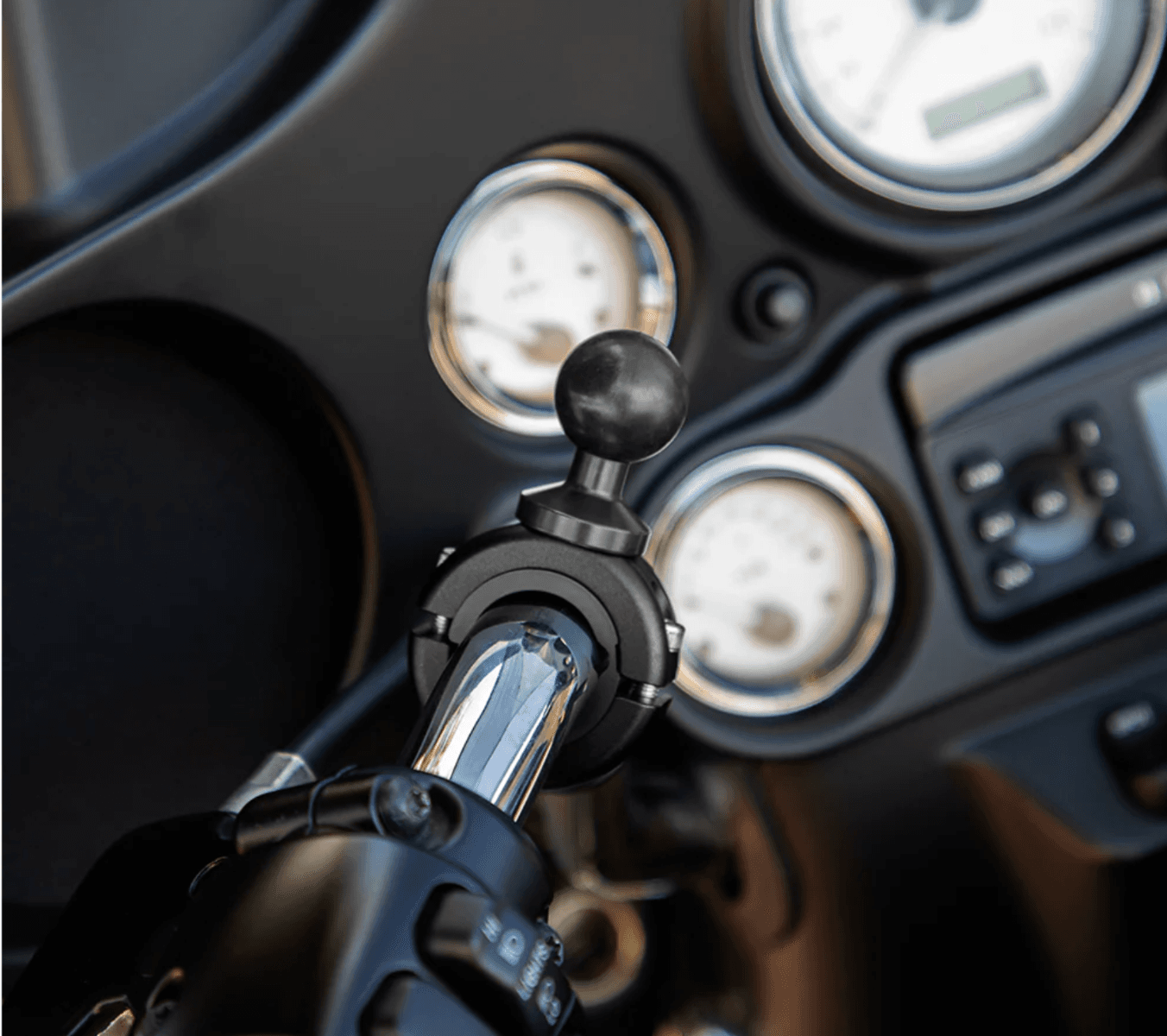 Arkon Aluminum Motorcycle Handlebar Mount - 25mm (1 inch) Compatible