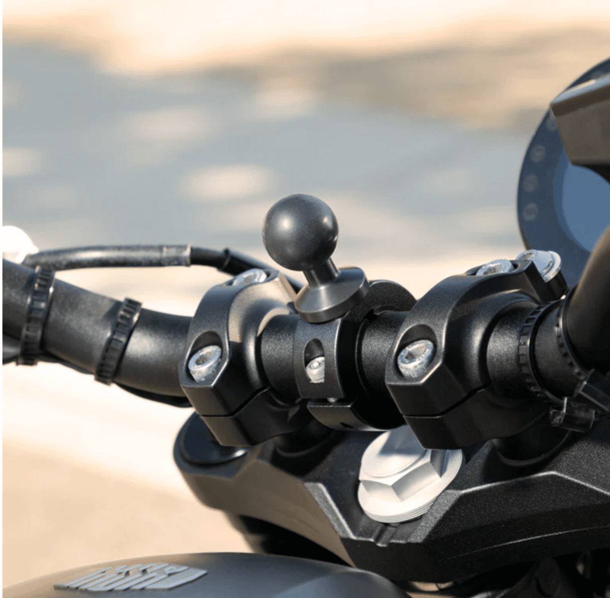 Arkon Aluminum Motorcycle Handlebar Mount - 25mm (1 inch) Compatible