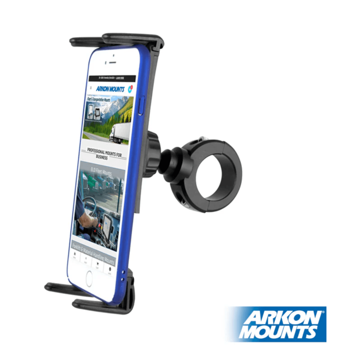 Arkon Slim-Grip® Ultra Premium Aluminum Motorcycle Handlebar Phone and Midsize Tablet Mount