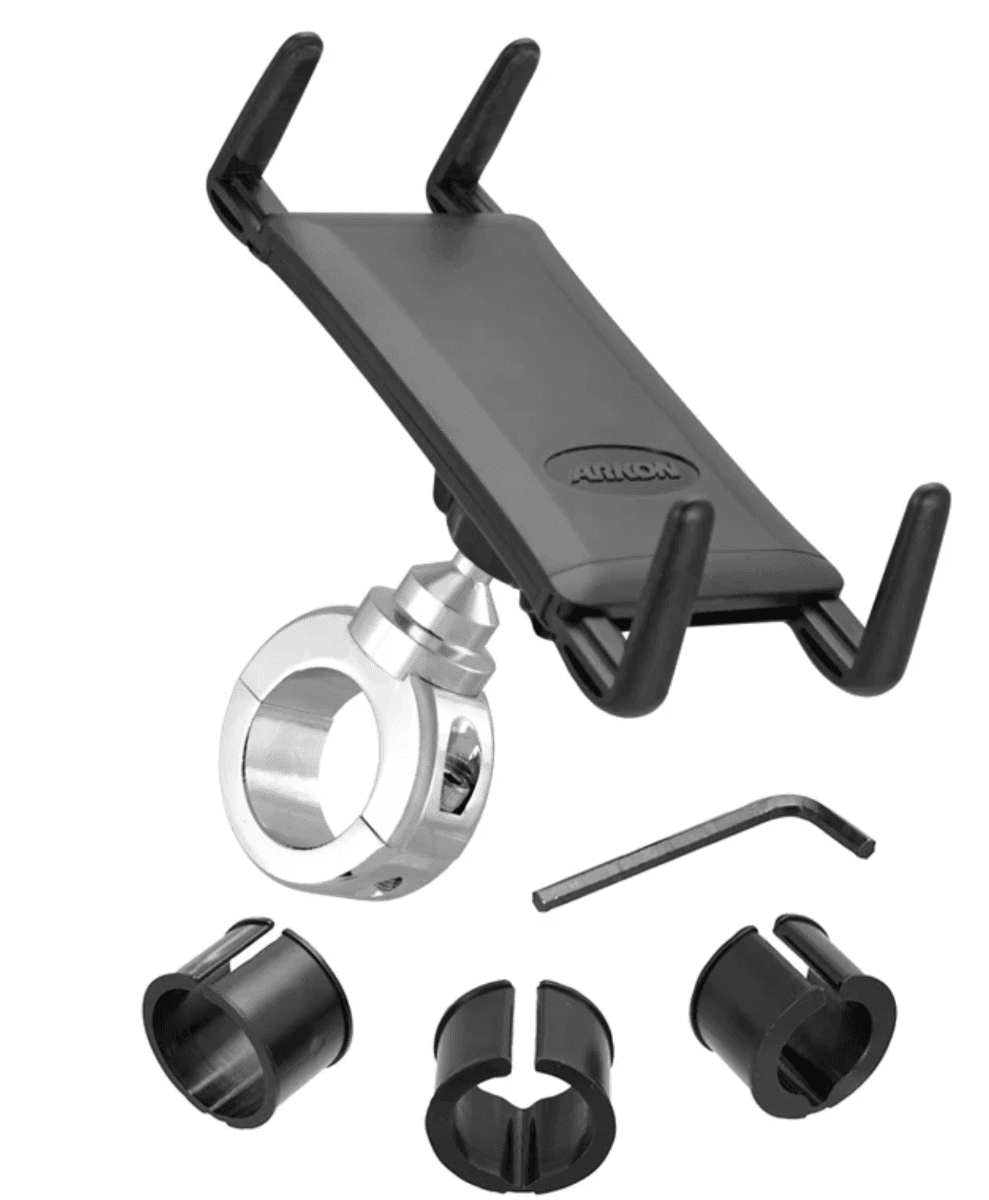 Arkon Slim-Grip® Ultra Premium Aluminum Motorcycle Handlebar Phone and Midsize Tablet Mount