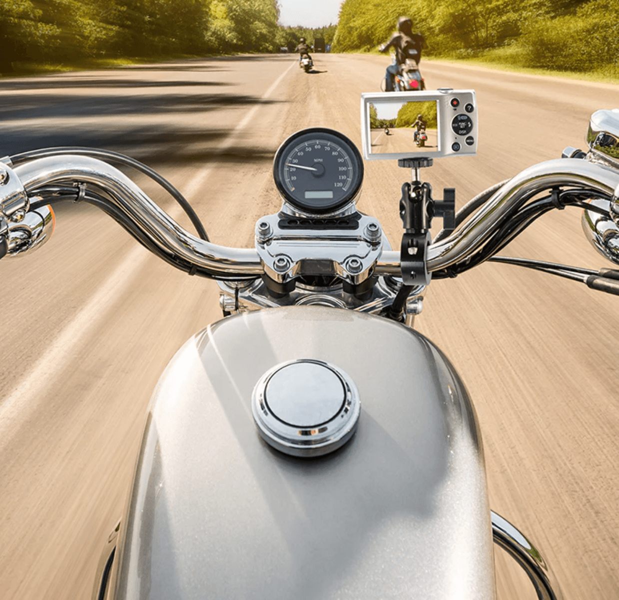 Arkon Premium Aluminum Motorcycle Handlebar Camera Mount