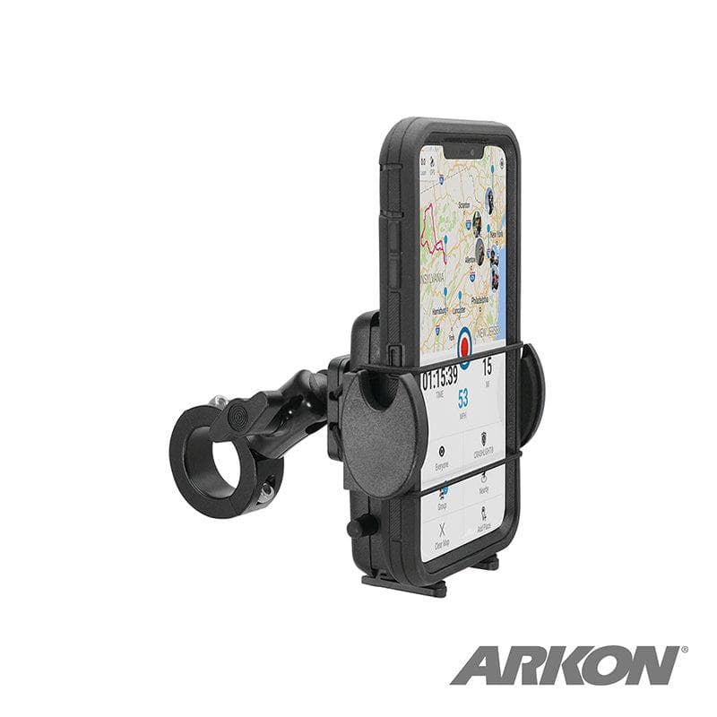 Arkon Mega Grip™ Premium Aluminum Motorcycle Handlebar Smartphone Mount