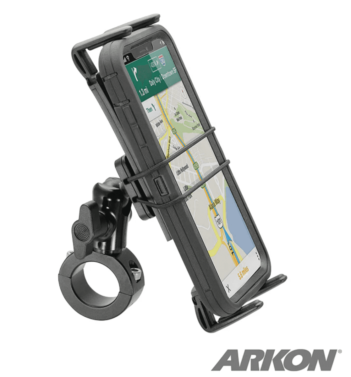 Arkon Slim-Grip® Ultra Premium Aluminum Motorcycle Handlebar Smartphone Mount