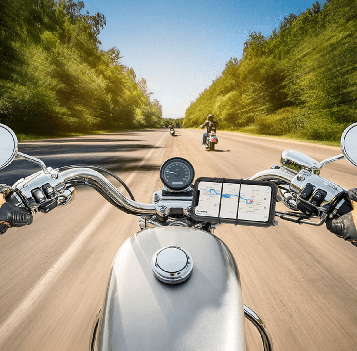 Arkon Slim-Grip® Ultra Premium Aluminum Motorcycle Handlebar Smartphone Mount