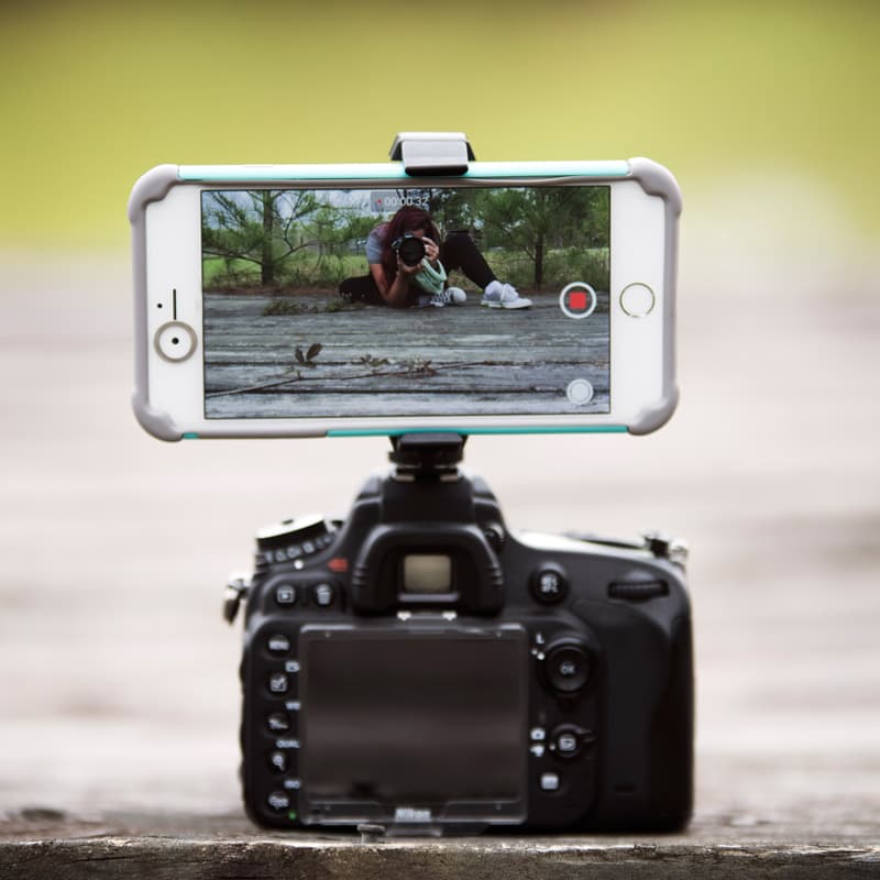Arkon Camera Hot Shoe Phone Mount for iPhone 6S 6 Plus 6S 6 5S Galaxy Note 5 4