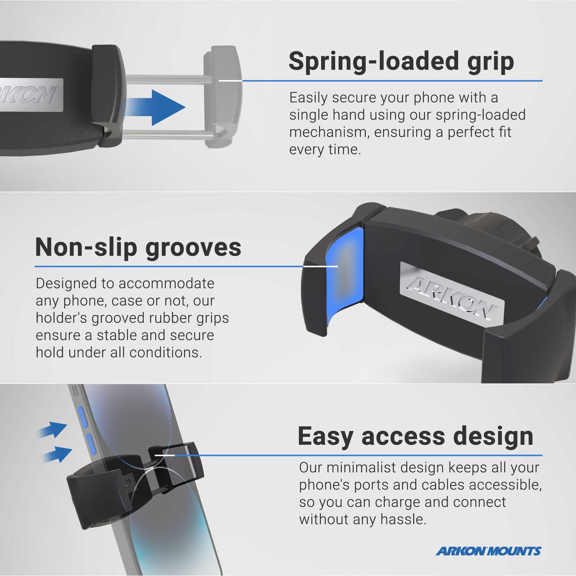 Arkon Phone Tripod Mount and LED Ring Light Bundle