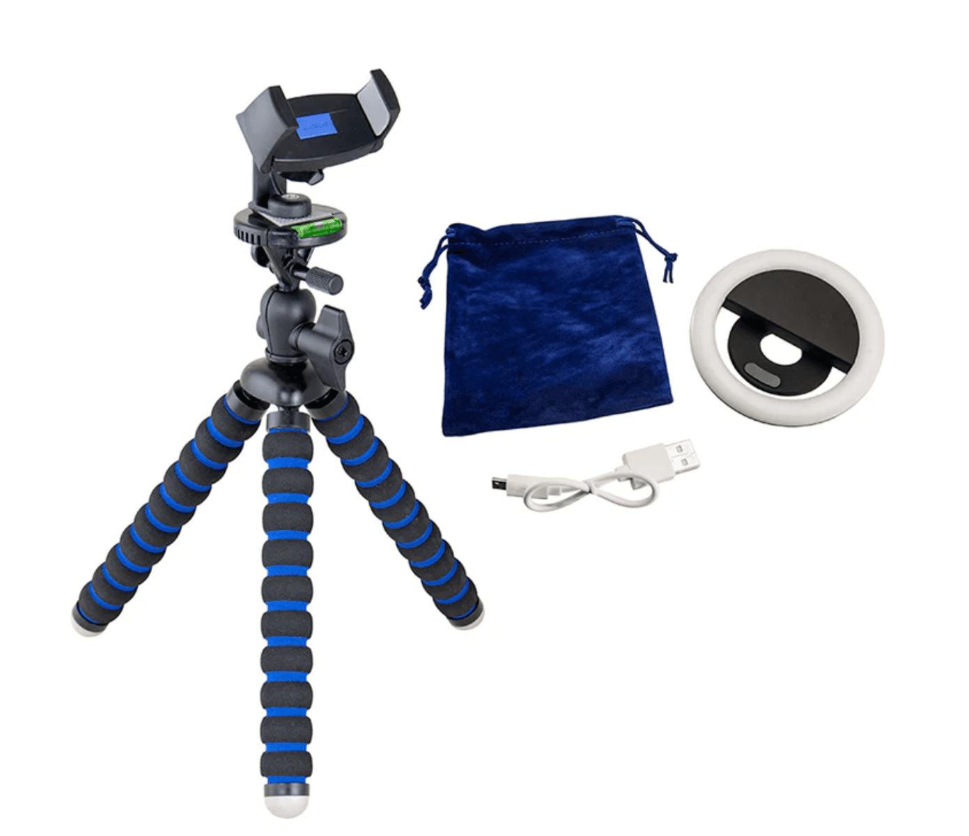 Arkon Phone Tripod Mount and LED Ring Light Bundle