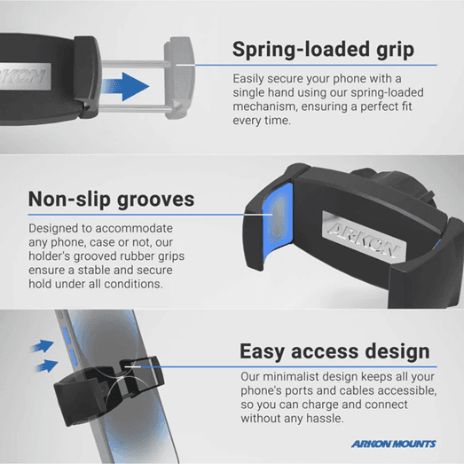 Arkon Mobile Grip 5 Holder with Cup Holder Mount