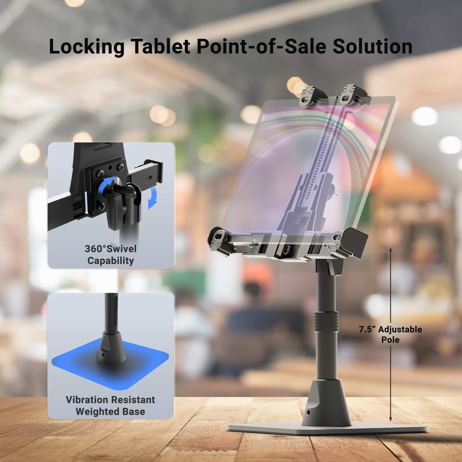 Arkon LockVise™ POS Locking Tablet Stand - Image 2