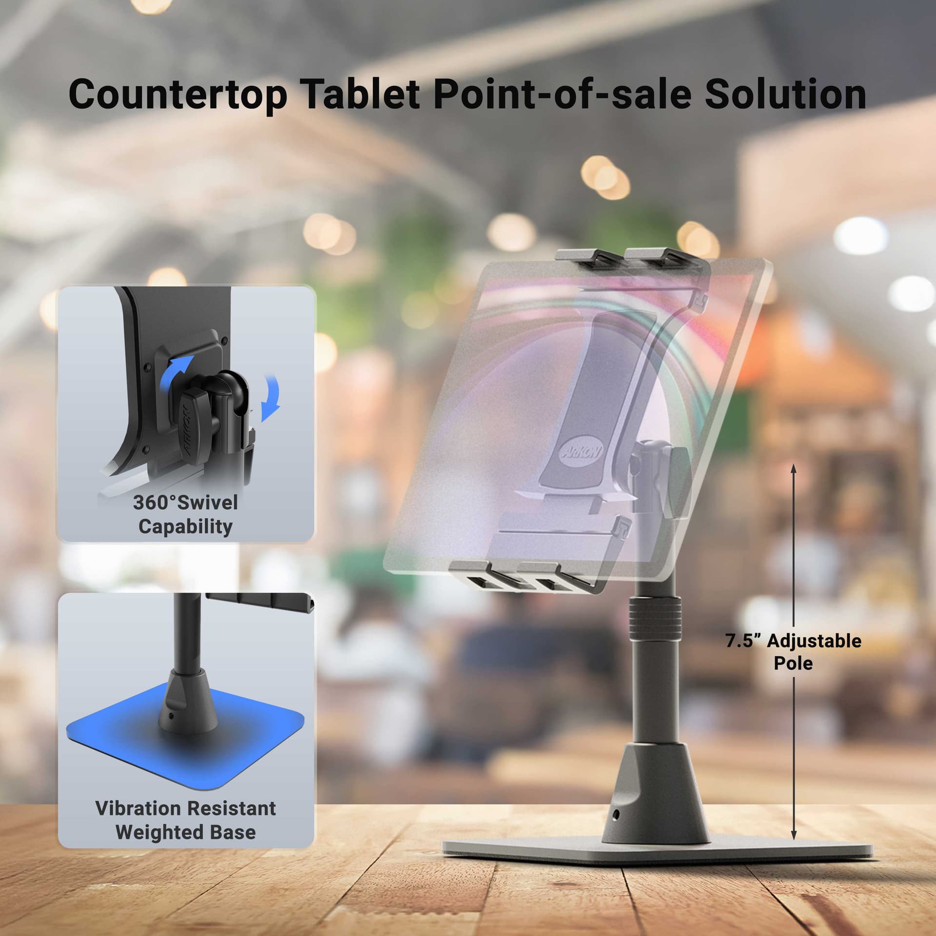 Arkon Slim-Grip® Ultra Pro POS Tablet Stand - Image 3