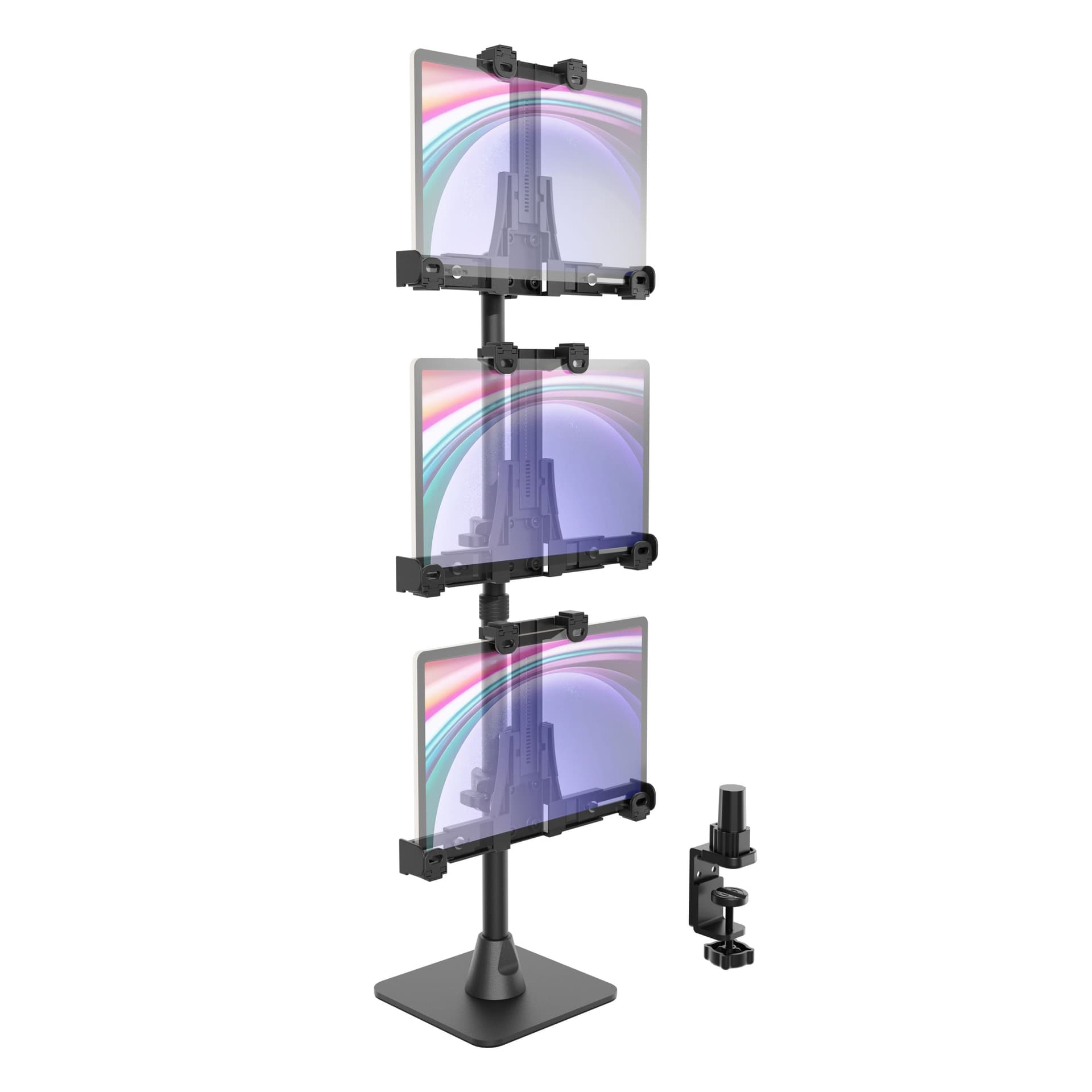 Arkon LockVise™ POS Locking Tablet Mount with Triple Tablet Holders - Image 1