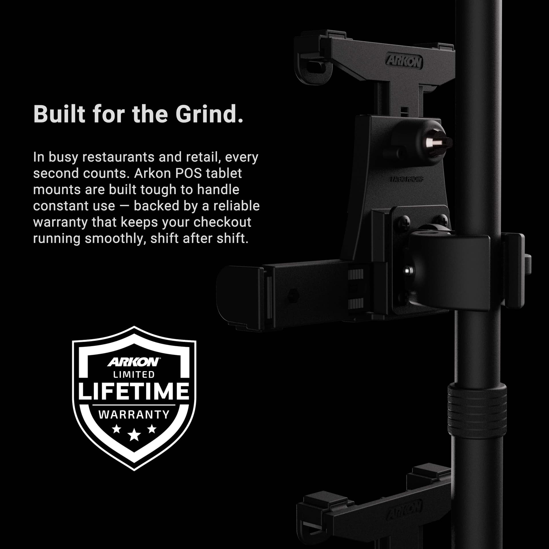 Arkon LockVise™ POS Locking Tablet Mount with Triple Tablet Holders - Image 8