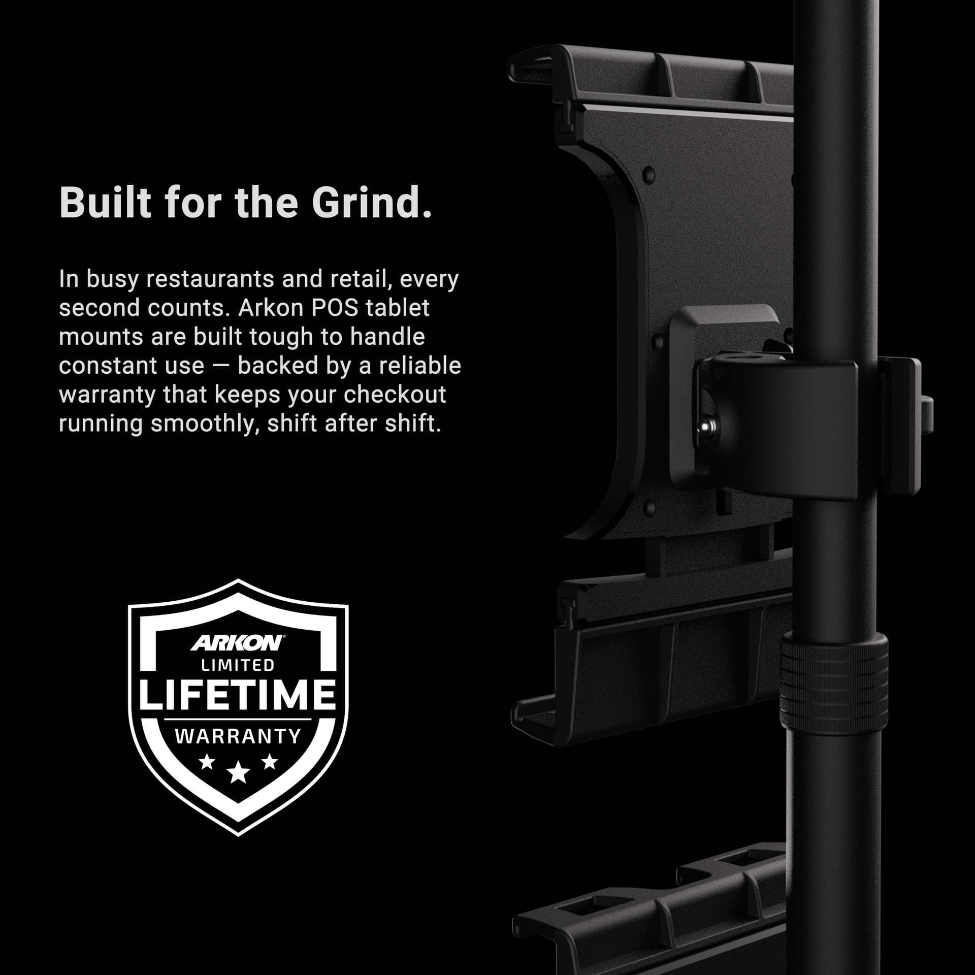 Arkon Slim-Grip® Ultra Pro POS Tablet Mount with Triple Holders - Image 9