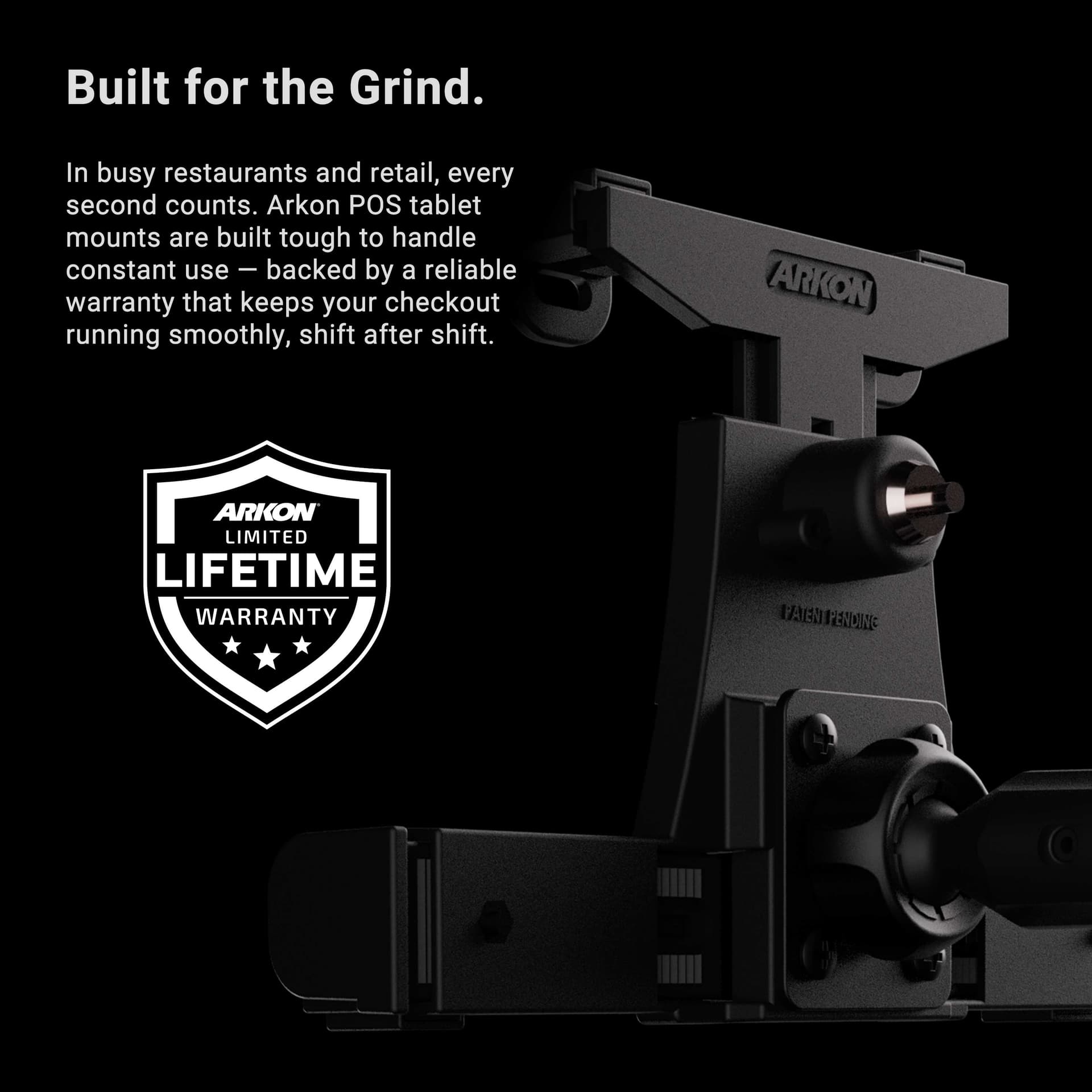 Arkon LockVise™ POS Locking Tablet Holder with 12” Gooseneck Clamp Mount - Image 9