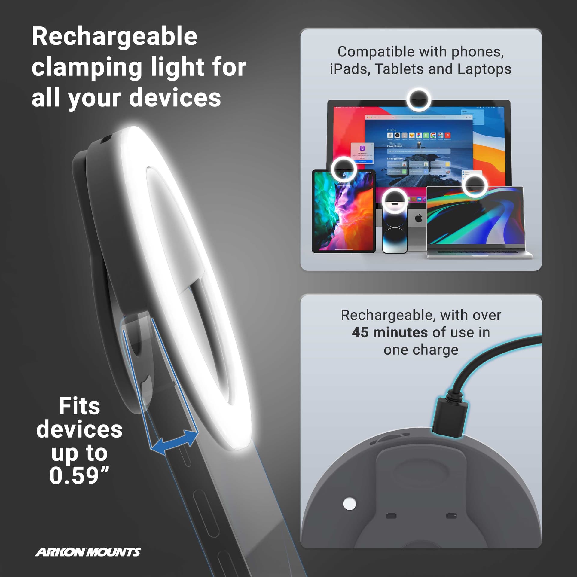 Arkon Remarkable Creator™ Pro+Plus Mount with MagSafe Compatible Holder - Image 12