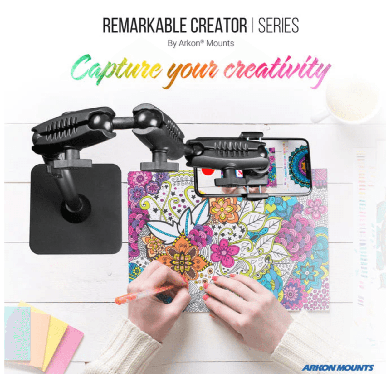 Arkon Remarkable Creator™ Pro+Plus with Pink Extension Pole