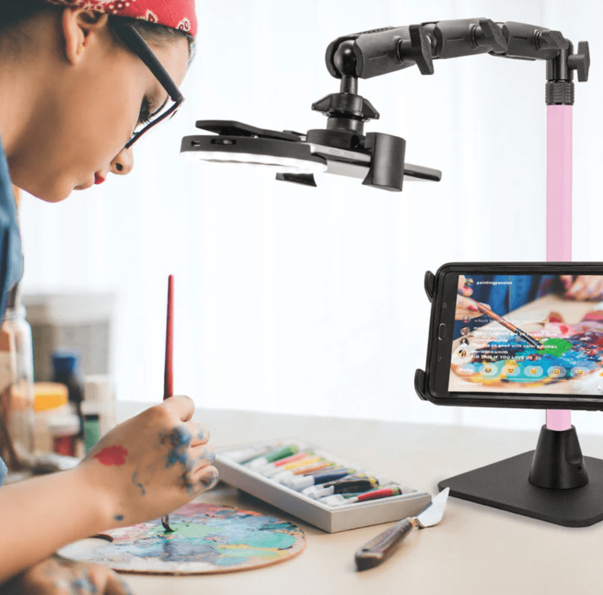 Arkon Remarkable Creator™ Pro+Plus with Pink Extension Pole