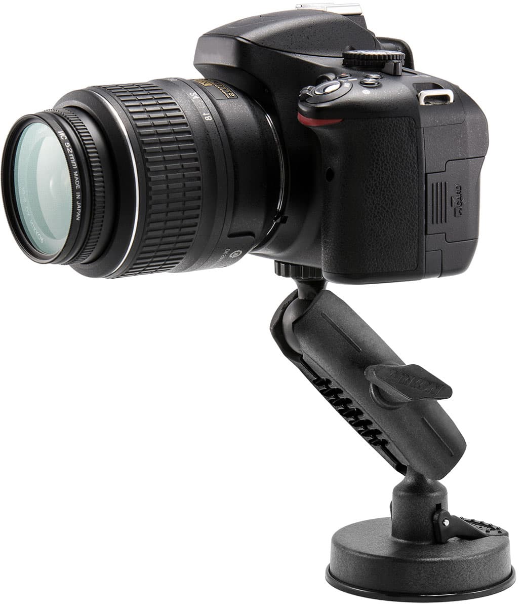 Arkon Robust Mount Series - Sticky Suction Windshield or Dash Camera Mount with Dash Disk