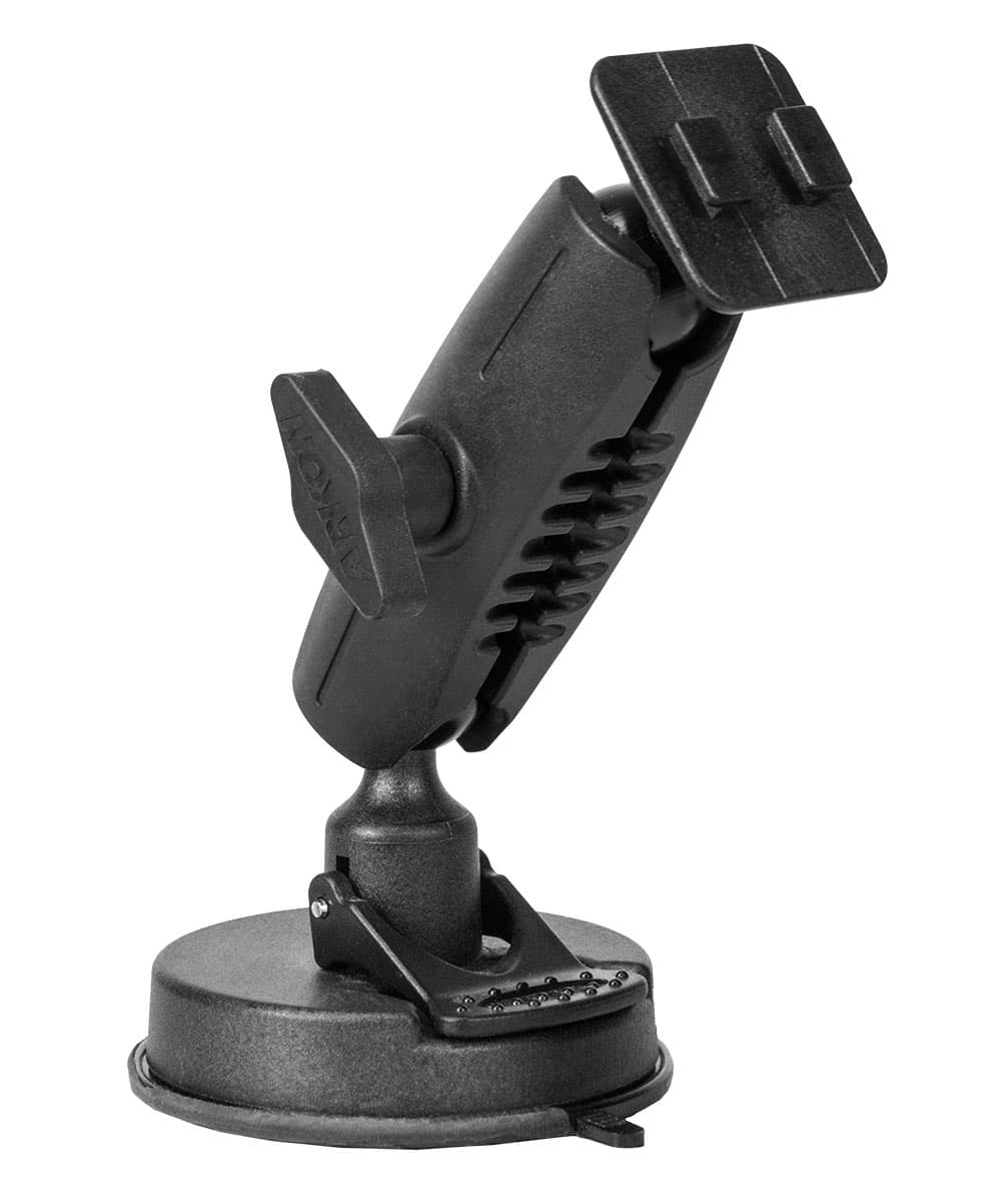 Arkon Robust Mount Series Heavy-Duty 80mm Suction Mounting Pedestal with 25mm Dual T-Tab Swivel Head