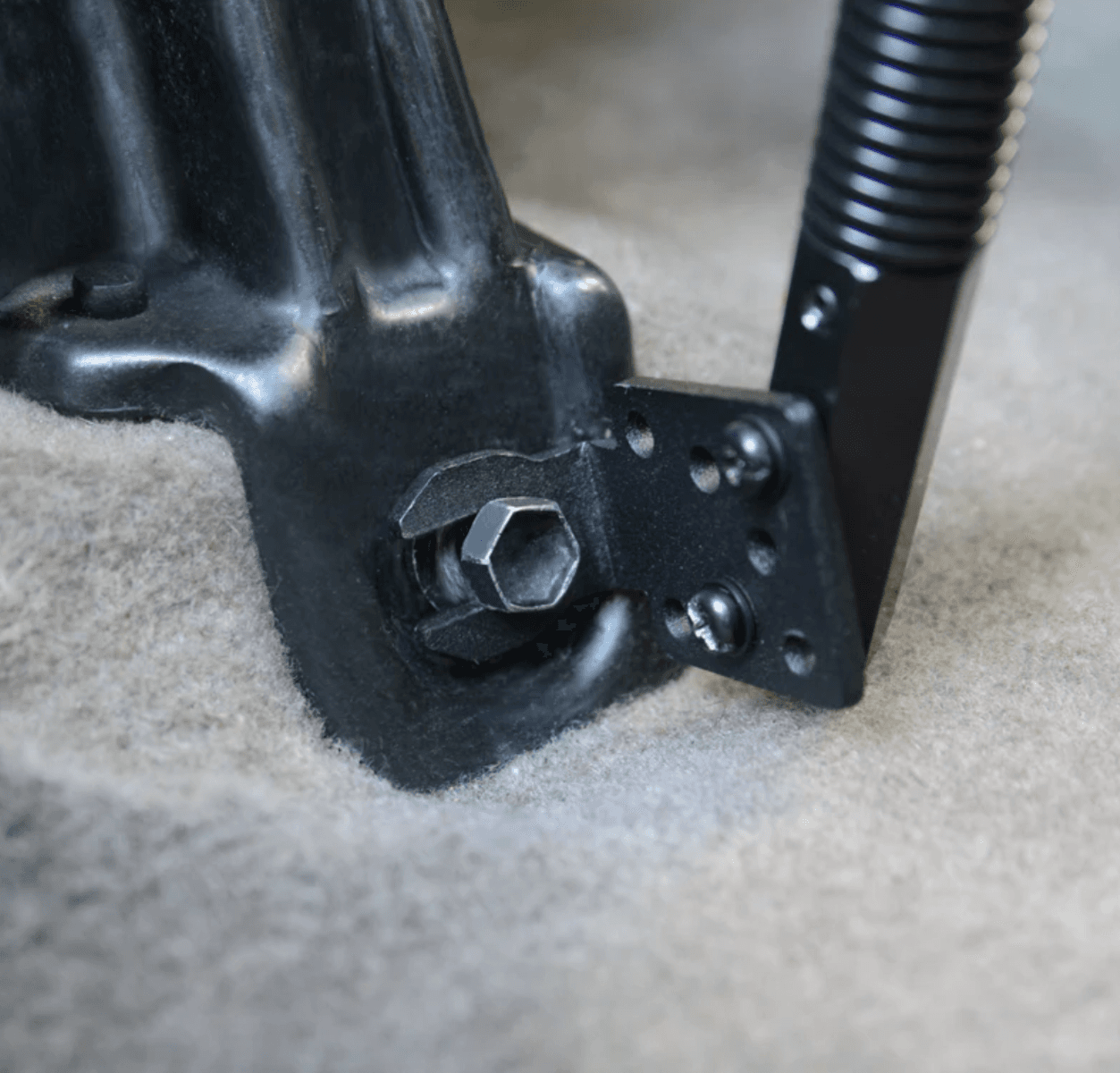 Arkon Heavy-Duty Seat Rail Floor Mount Pedestal - 25mm (1 inch) Ball Compatible
