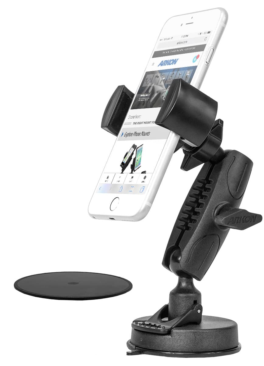 Arkon TW Broadcaster Single-Phone Desk or Table Sticky Suction Mount