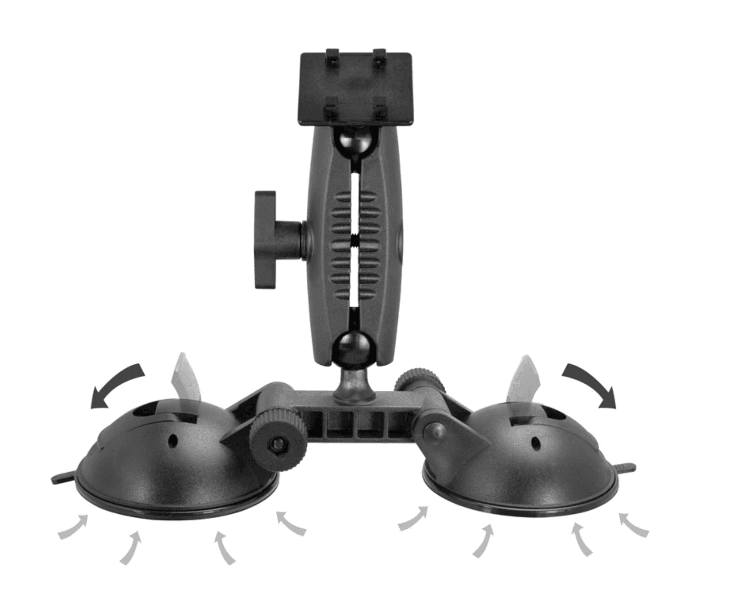 Arkon Robust™ Double Windshield Suction Mount - 4-Prong Pattern Compatible