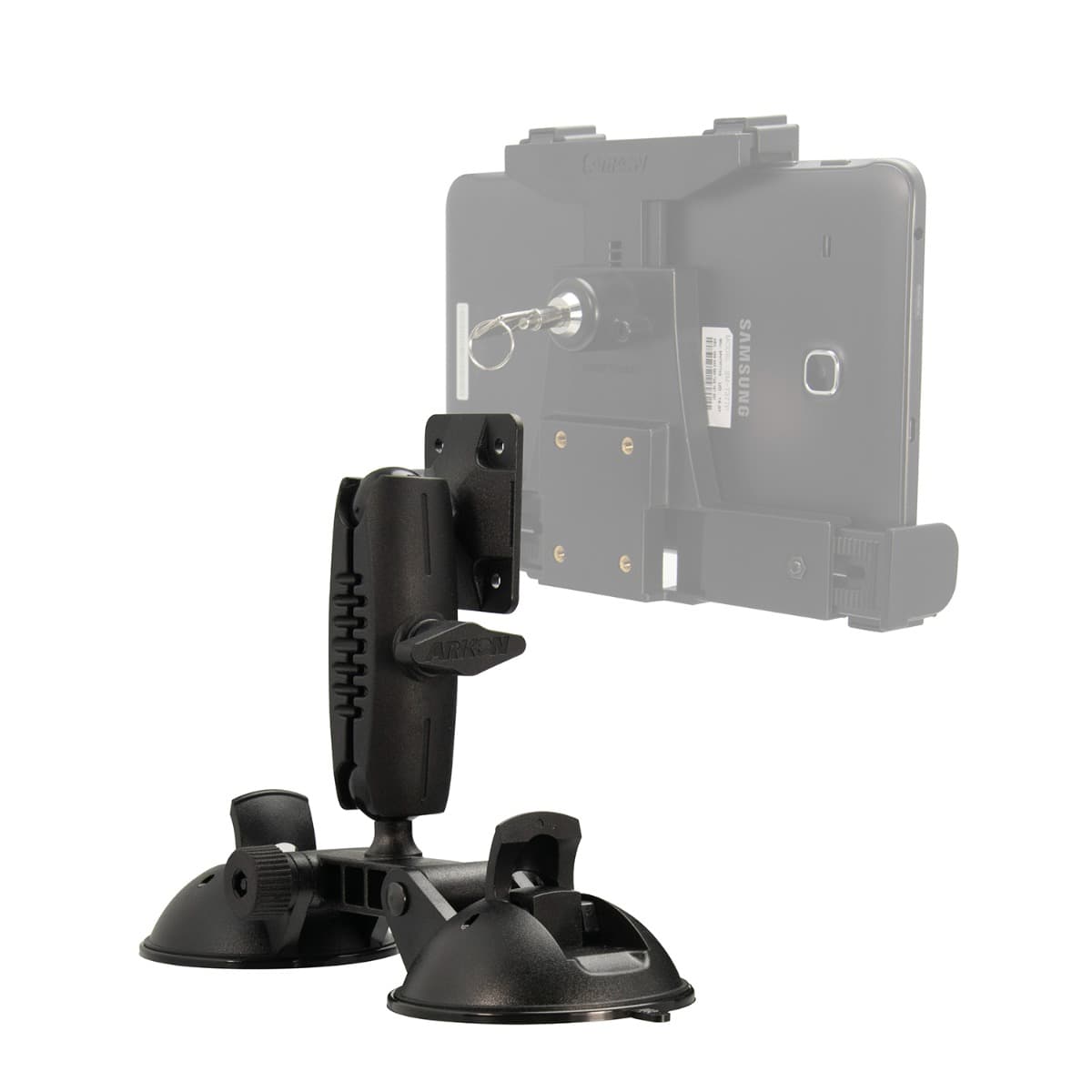 Arkon Robust™ Double Windshield Suction Mount - AMPS Compatible