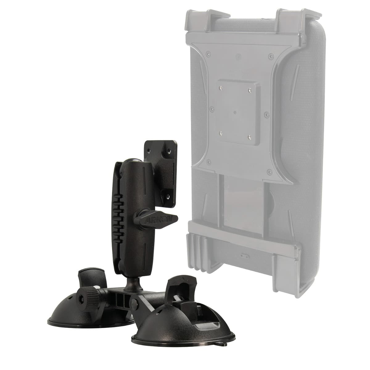 Arkon Robust™ Double Windshield Suction Mount - AMPS Compatible