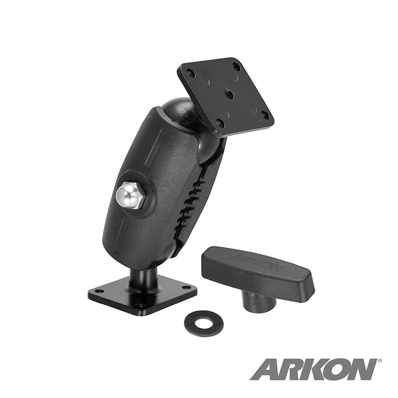 Arkon Robust™ 5.4 inch Metal AMPS Mount with Security Hardware - 38mm (1.5 inch) Ball Compatible
